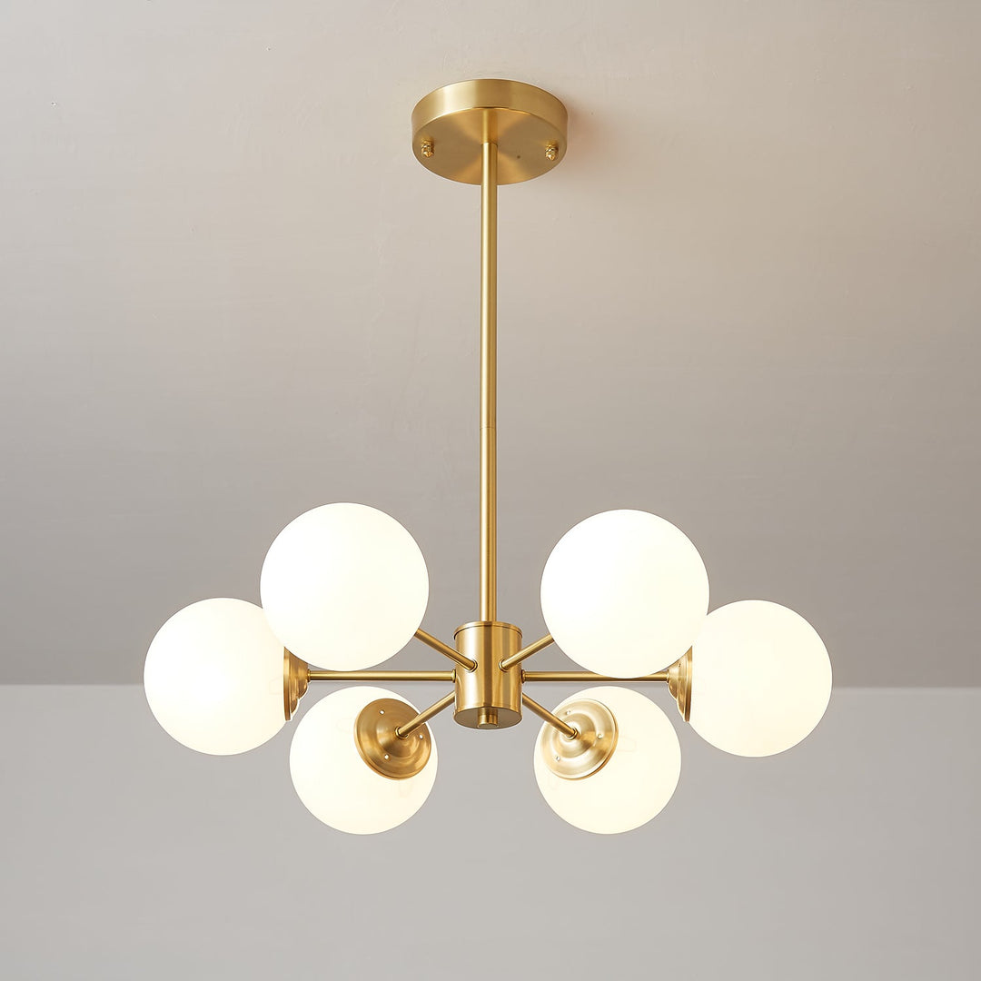 Lustra Lux - Lustre Laiton Sphères de Verre