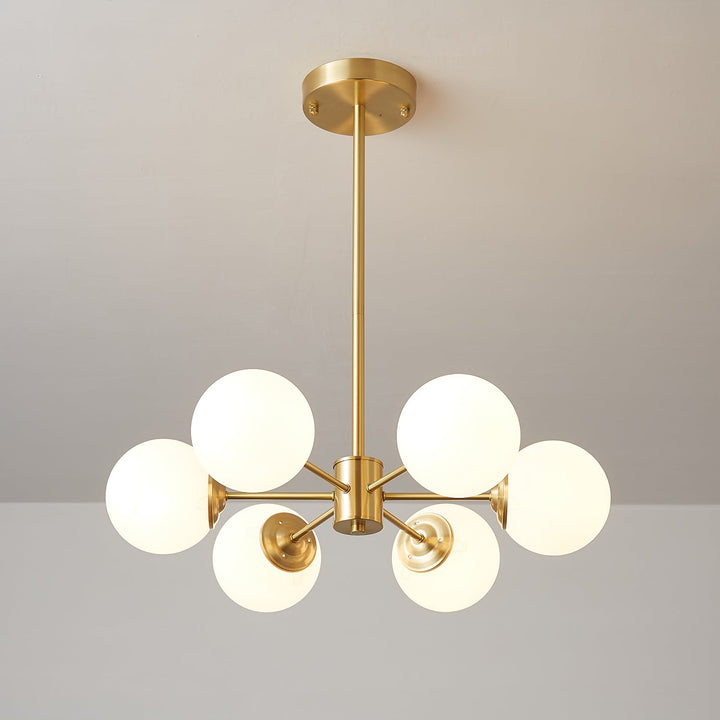 Lustra Lux - Lustre Laiton Sphères de Verre