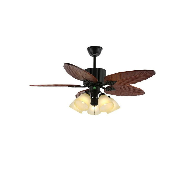 Ventilateur de Plafond Alistair avec Lumière et Pales en Bois