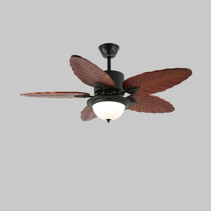 Ventilateur de Plafond Alistair avec Lumière et Pales en Bois