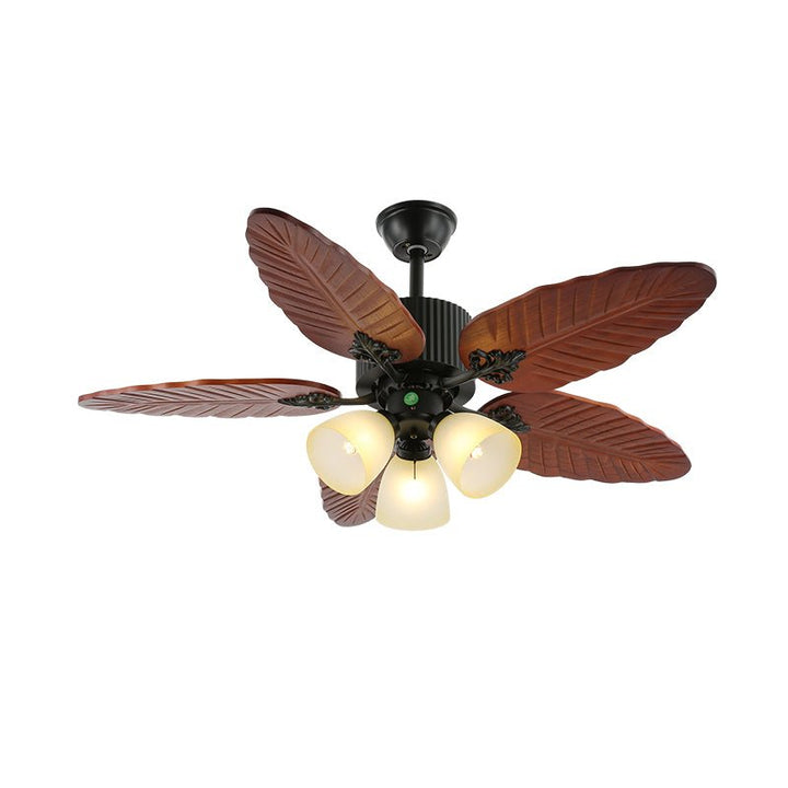 Ventilateur de Plafond Alistair avec Lumière et Pales en Bois