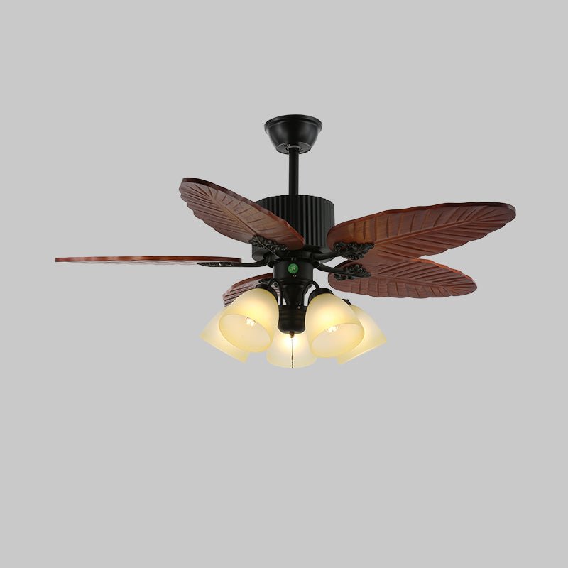 Ventilateur de Plafond Alistair avec Lumière et Pales en Bois