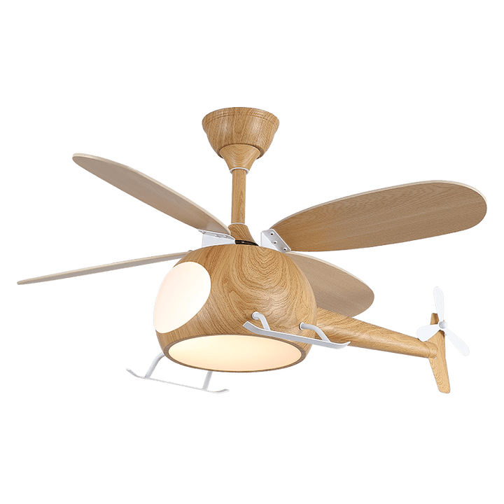 Ventilateur de Plafond et Luminaire Aviara — Bois Moderne pour Chambre d'Enfant