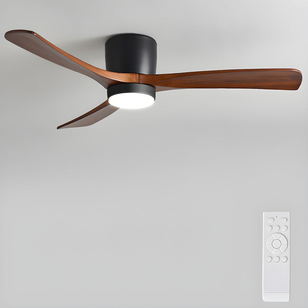 Ventilateur de Plafond Ezra en Bois avec Lumière