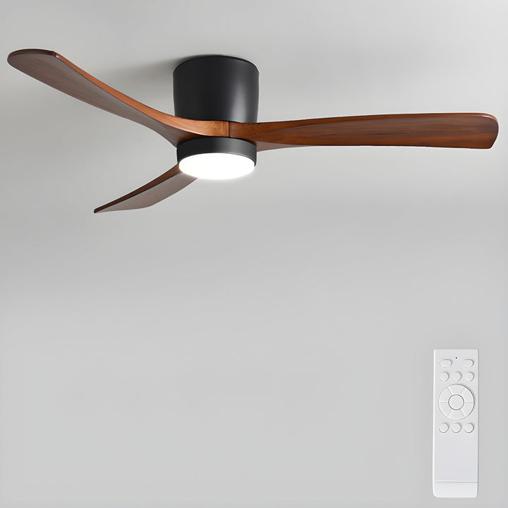 Ventilateur de Plafond Ezra en Bois avec Lumière