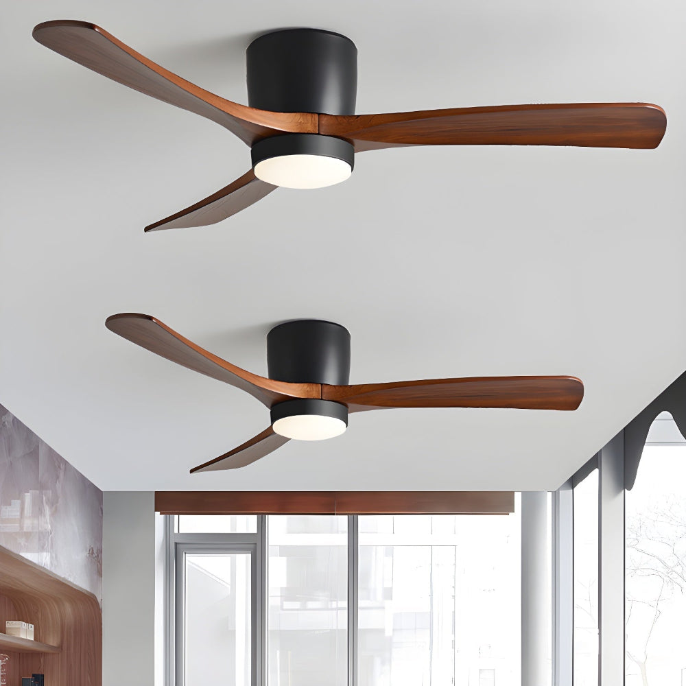 Plafonnier Ventilateur Moderne en Bois Elena