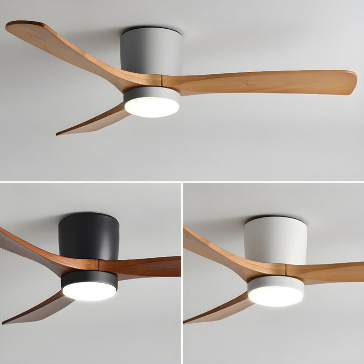 Plafonnier Ventilateur Moderne en Bois Elena