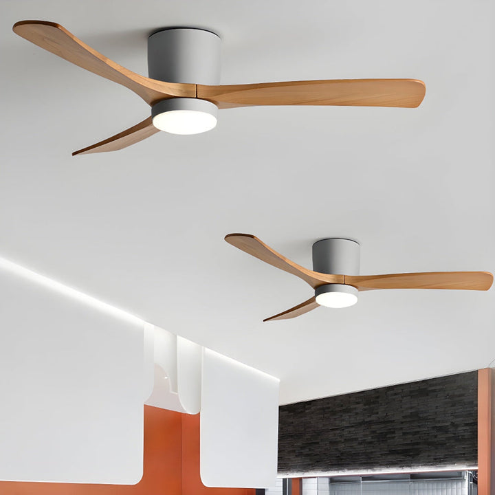 Plafonnier Ventilateur Moderne en Bois Elena
