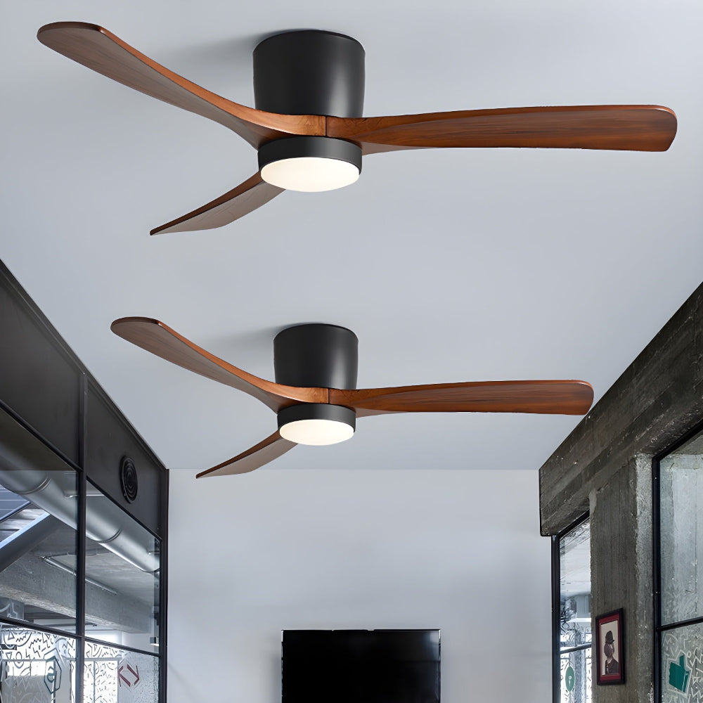 Plafonnier Ventilateur Moderne en Bois Elena