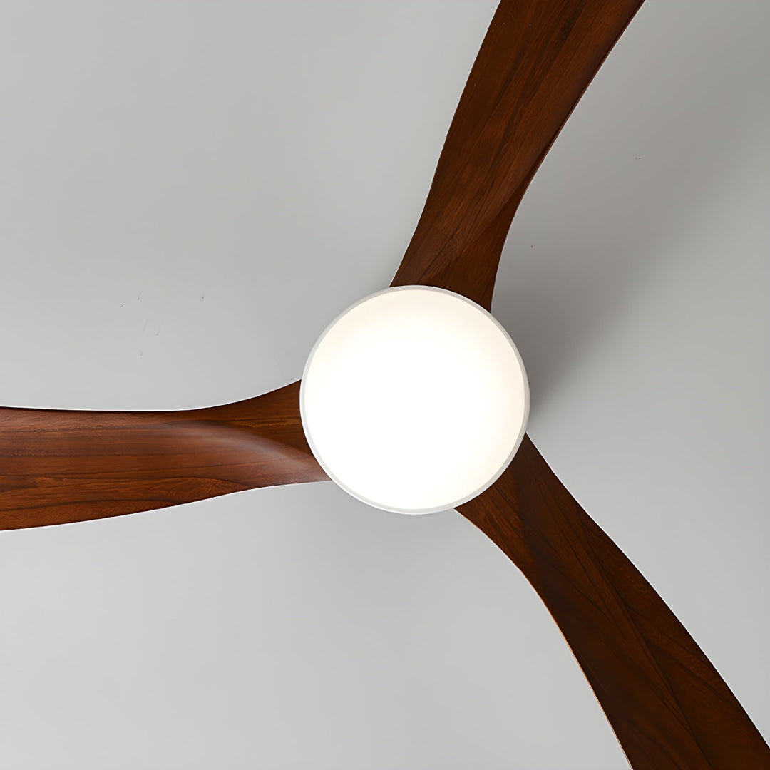 Ventilateur de Plafond Ezra en Bois avec Lumière
