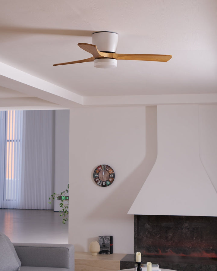 Ventilateur de Plafond Ezra en Bois avec Lumière