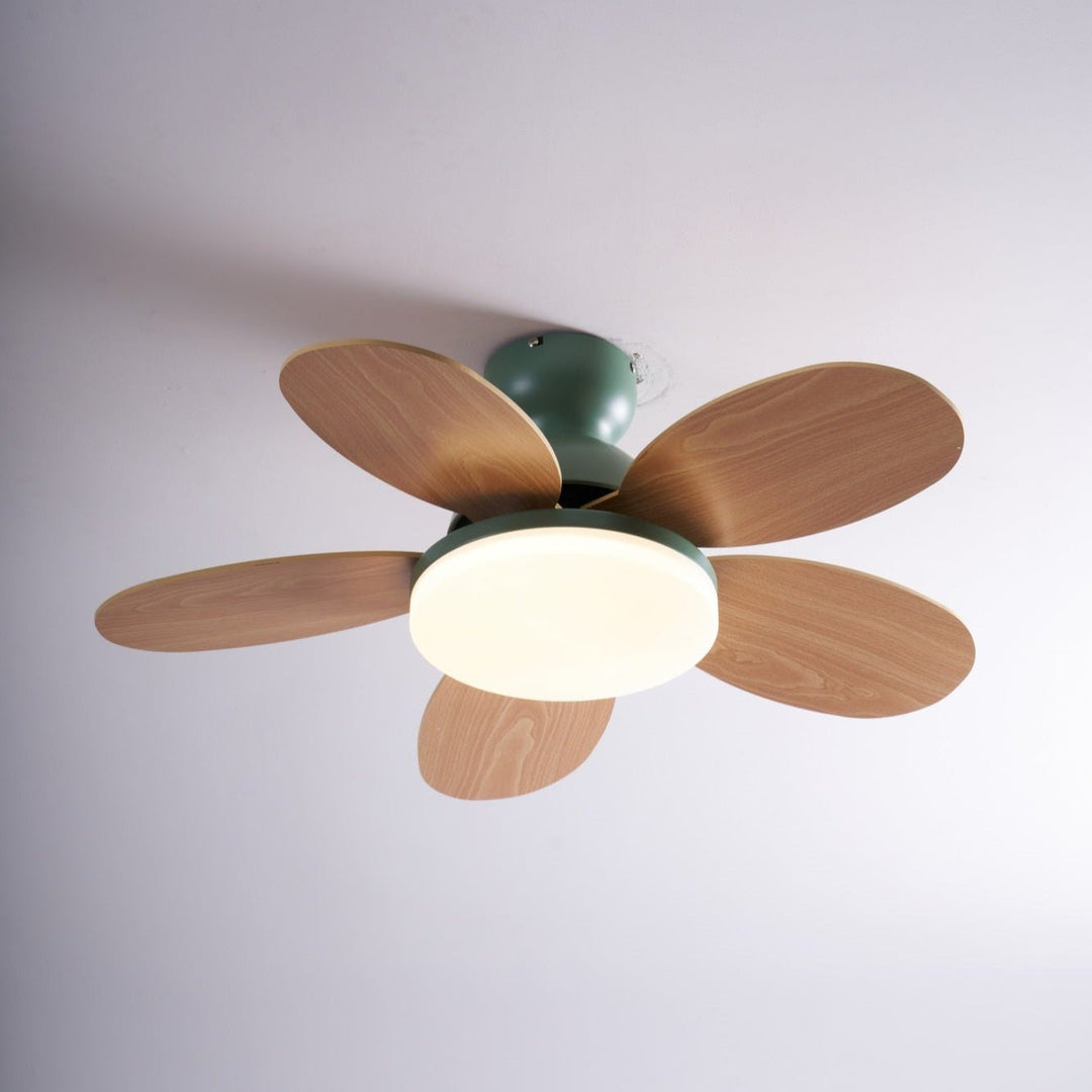 Plafonnier Ventilateur Liora en Verre Coloré pour Enfants