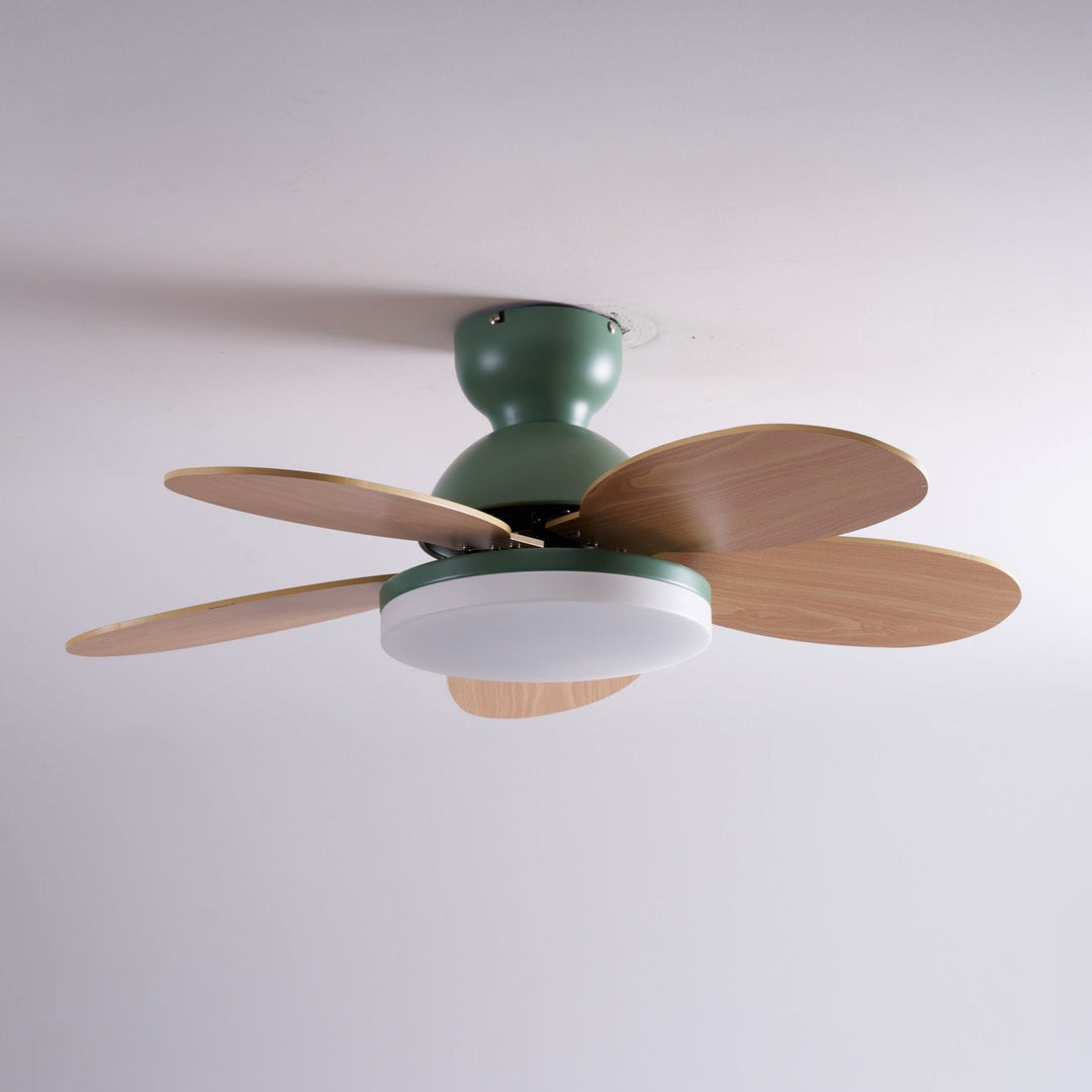 Plafonnier Ventilateur Liora en Verre Coloré pour Enfants