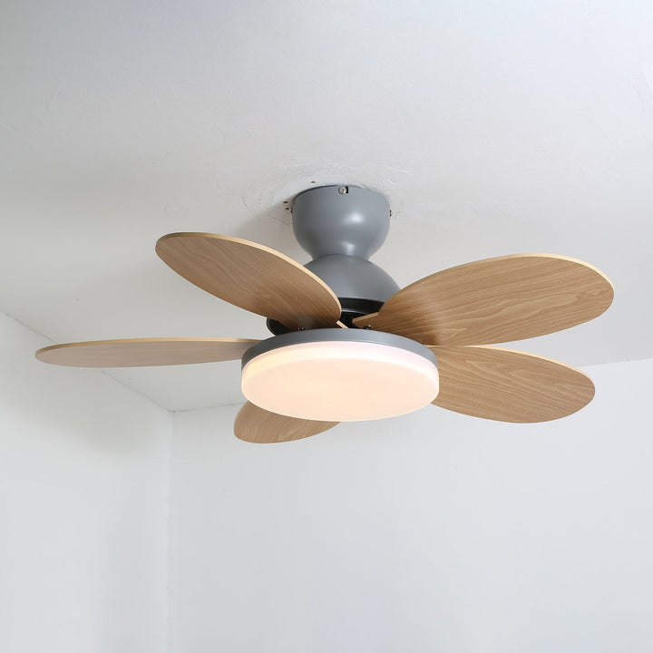Plafonnier Ventilateur Liora en Verre Coloré pour Enfants