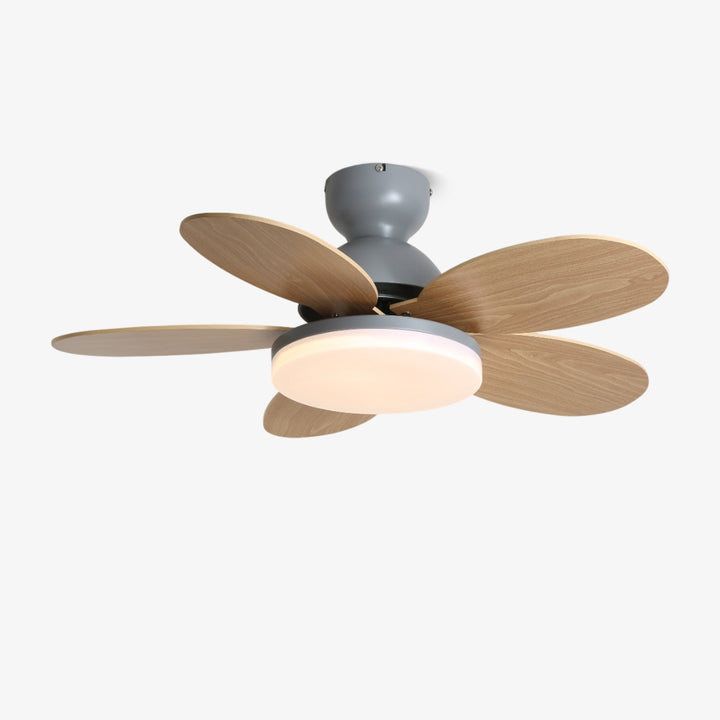 Plafonnier Ventilateur Liora en Verre Coloré pour Enfants