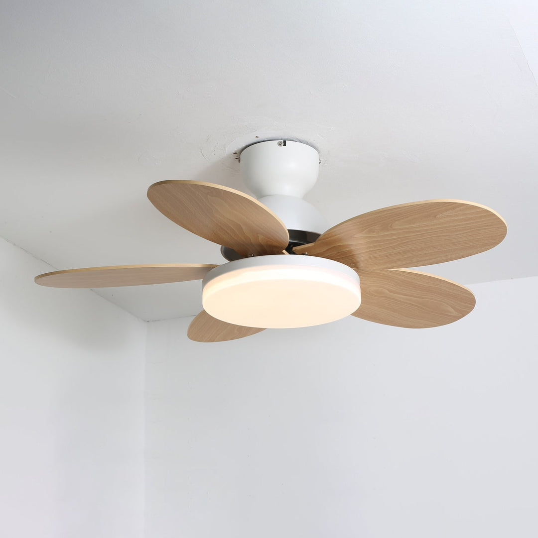 Plafonnier Ventilateur Liora en Verre Coloré pour Enfants