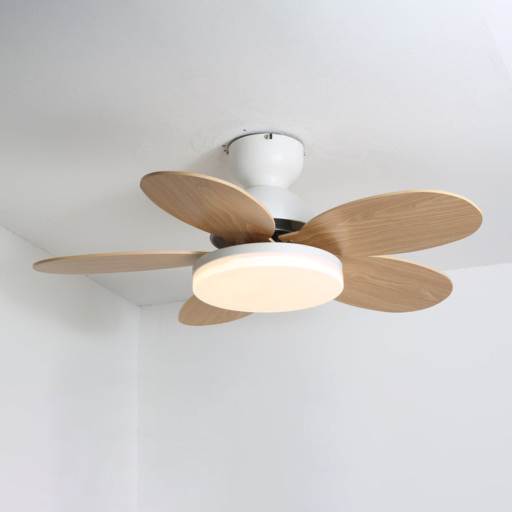 Plafonnier Ventilateur Liora en Verre Coloré pour Enfants