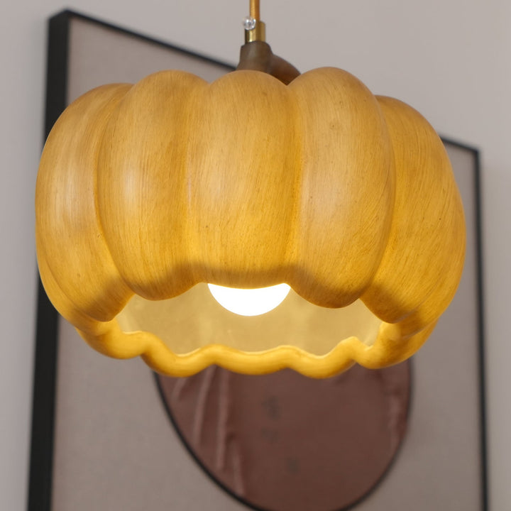 Duzy Pumpkin — Lampe Suspendue en Résine Vintage Japonaise