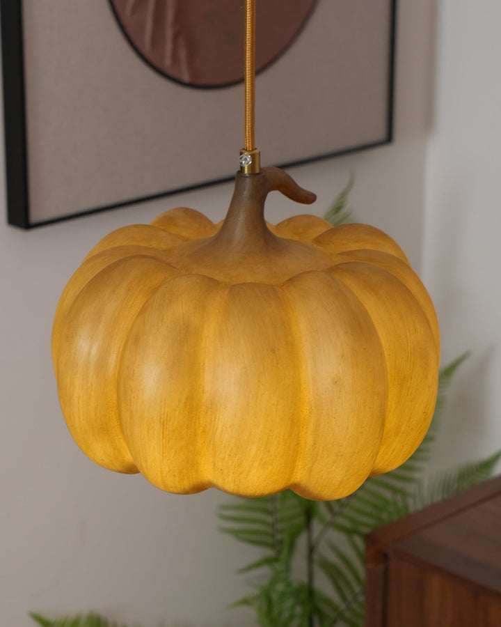 Duzy Pumpkin — Lampe Suspendue en Résine Vintage Japonaise