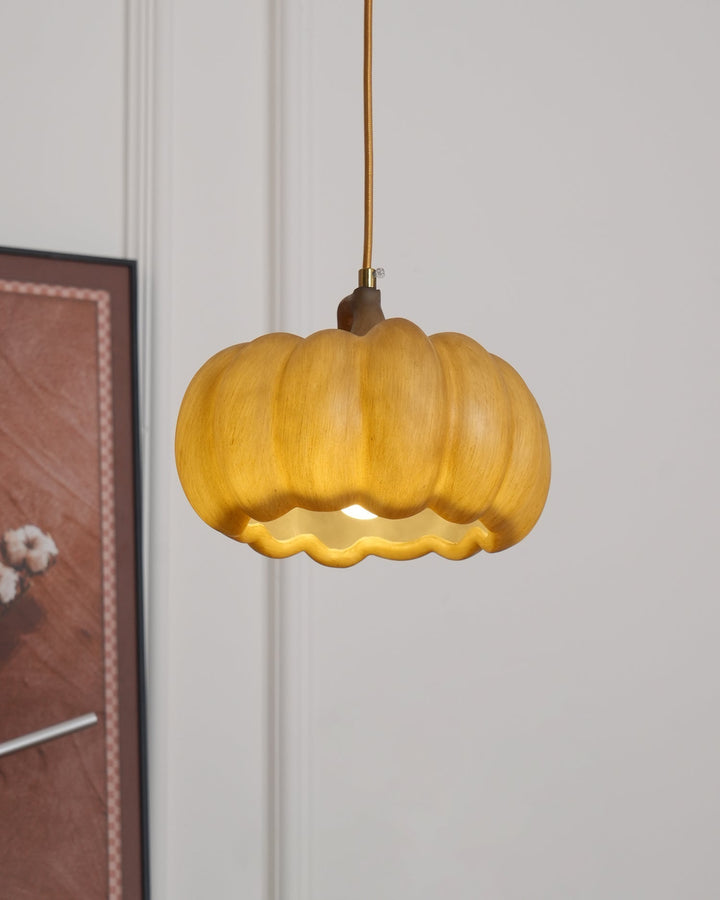 Duzy Pumpkin — Lampe Suspendue en Résine Vintage Japonaise