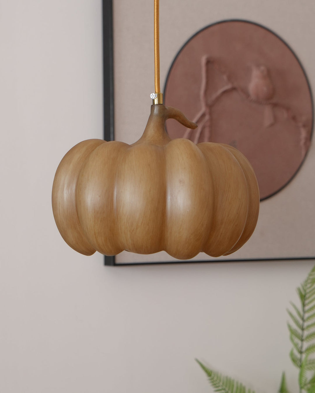 Duzy Pumpkin — Lampe Suspendue en Résine Vintage Japonaise