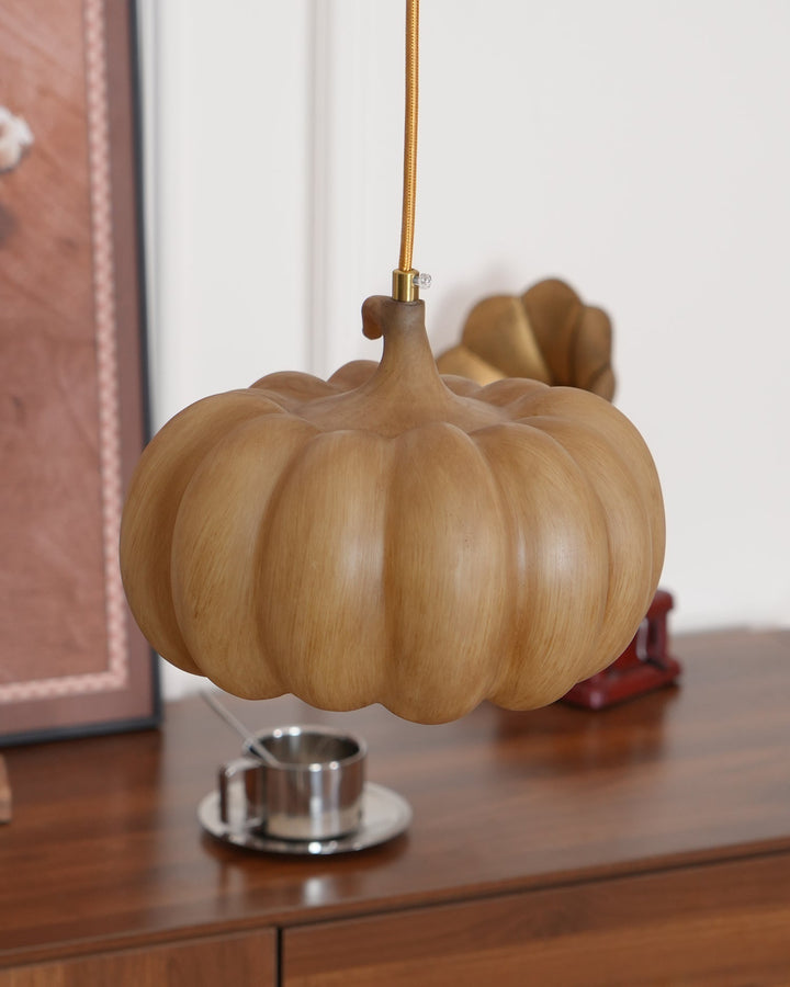Duzy Pumpkin — Lampe Suspendue en Résine Vintage Japonaise
