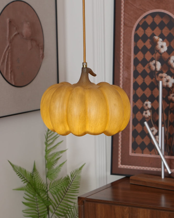 Duzy Pumpkin — Lampe Suspendue en Résine Vintage Japonaise