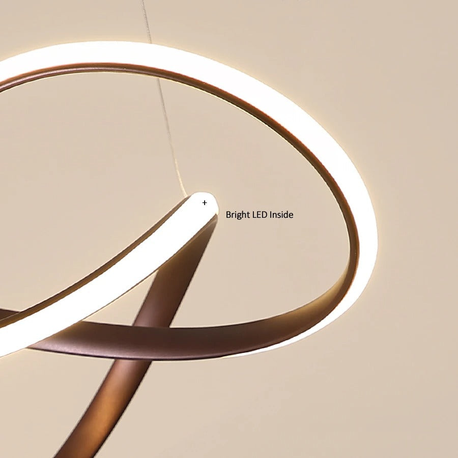 Trèfle - Suspension Scandinave à Anneaux LED