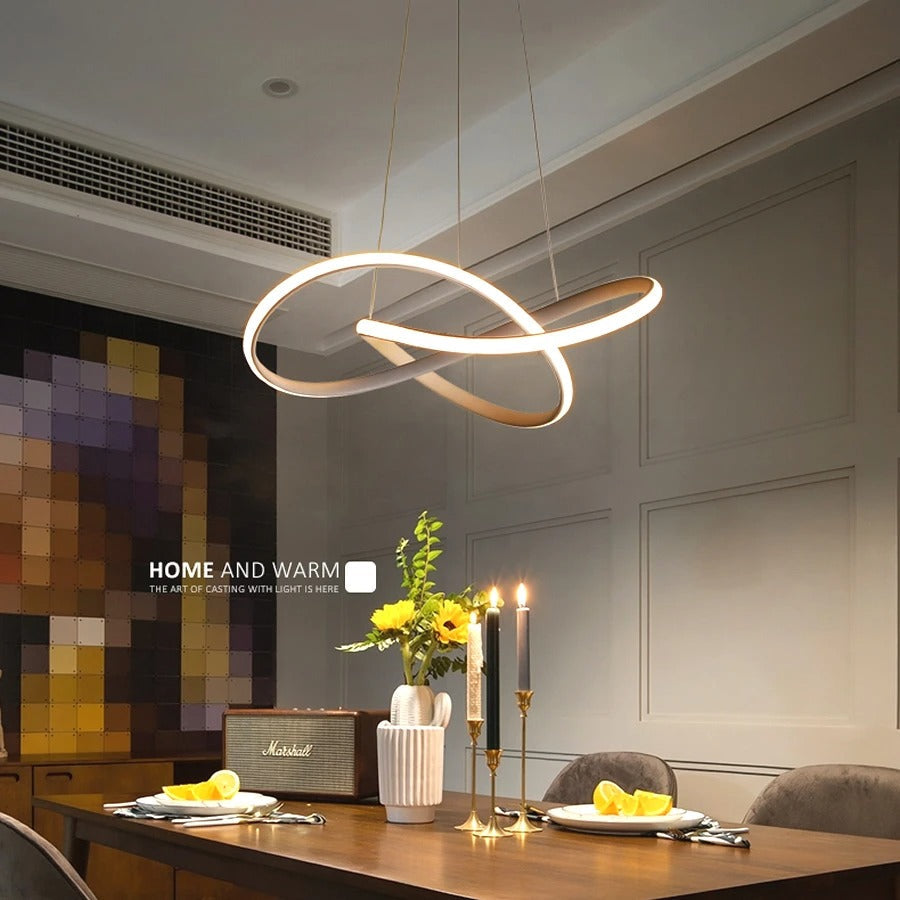 Trèfle - Suspension Scandinave à Anneaux LED