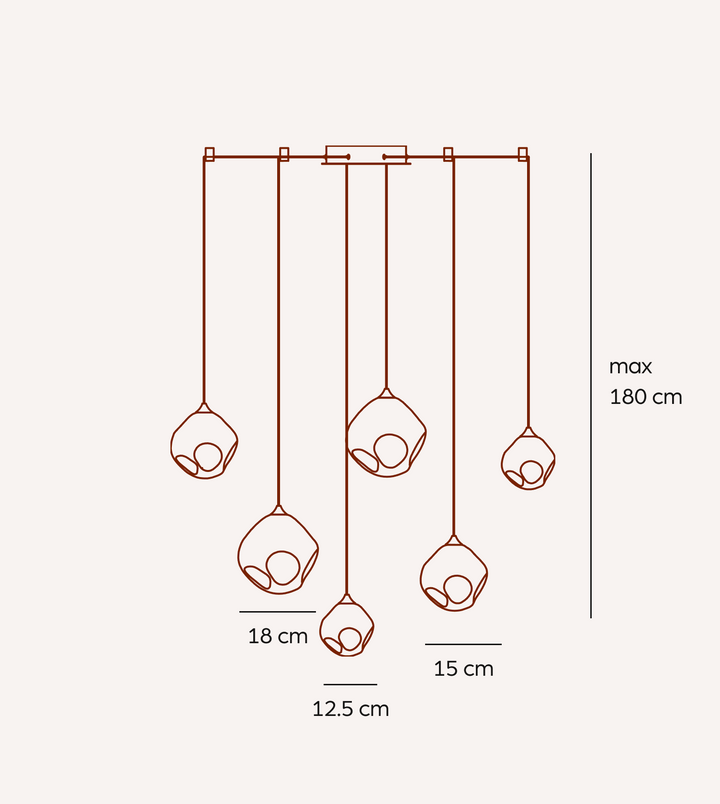 SOMOS — Suspension en verre soufflé