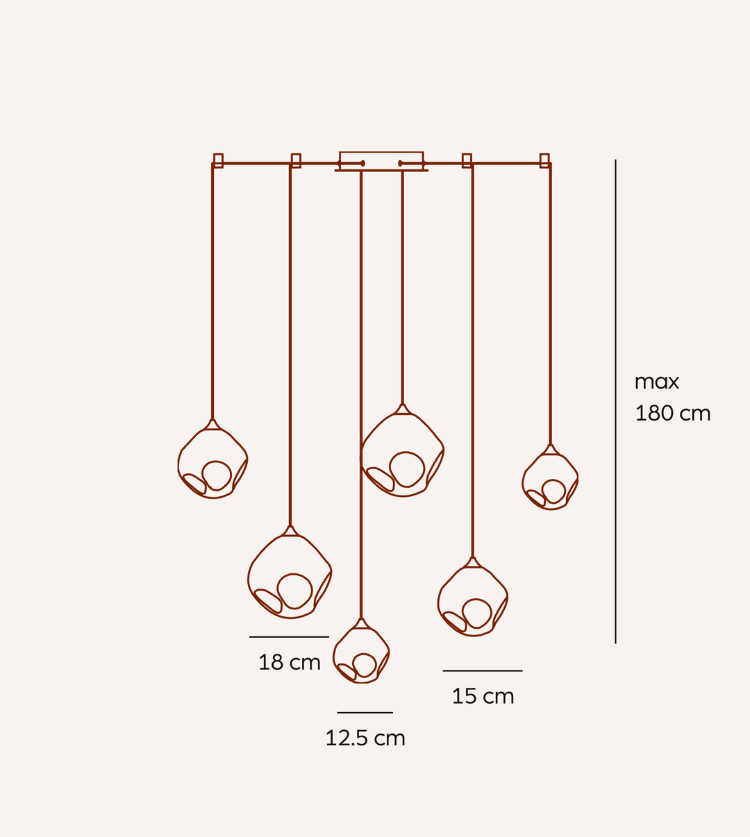 SOMOS — Suspension en verre soufflé