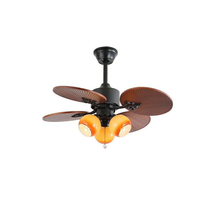 Ventilateur de Plafond Solara Tropical en Verre avec Lumière