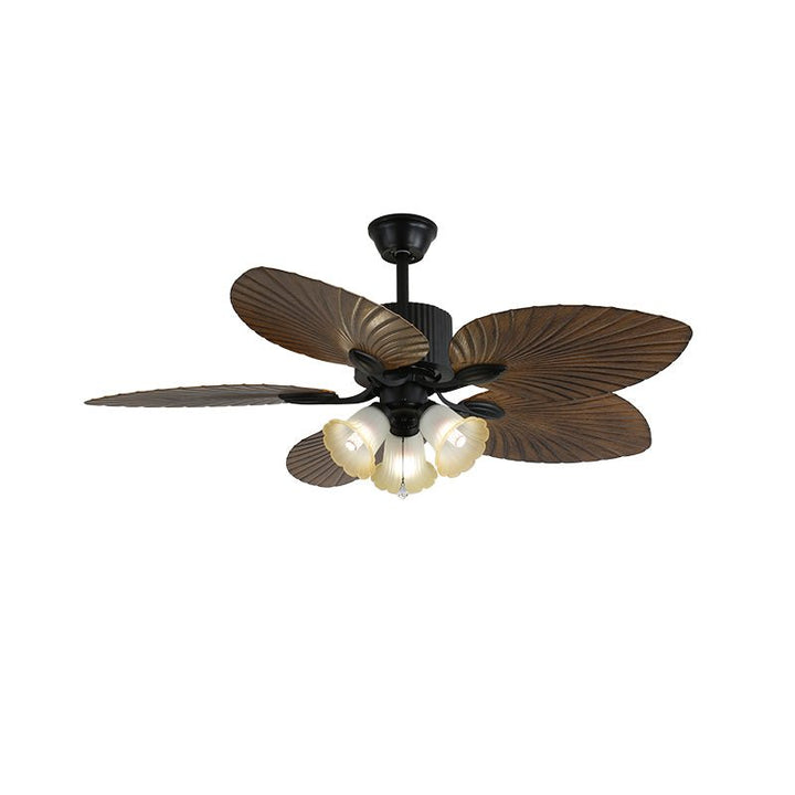 Ventilateur de Plafond Solara Tropical en Verre avec Lumière