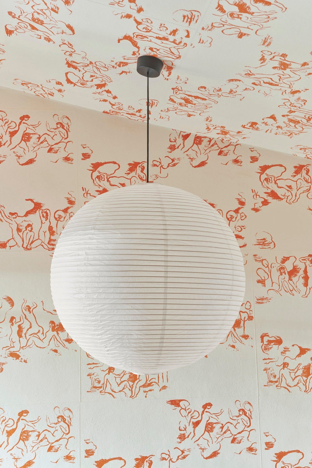 Abat-jour en papier de riz blanc Classic 60 x 58 cm - HAY