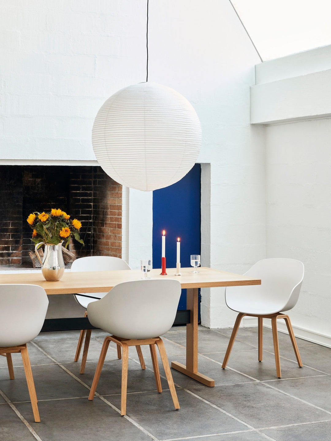 Abat-jour en papier de riz blanc Classic 80 cm - HAY