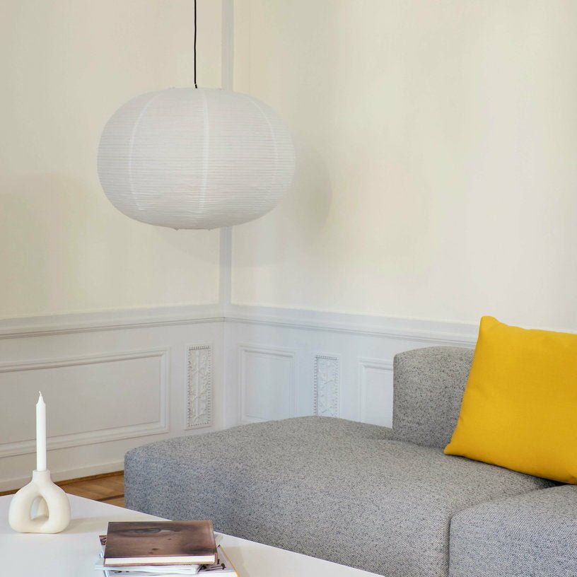 Abat-jour en papier de riz blanc Ellips Classic - HAY