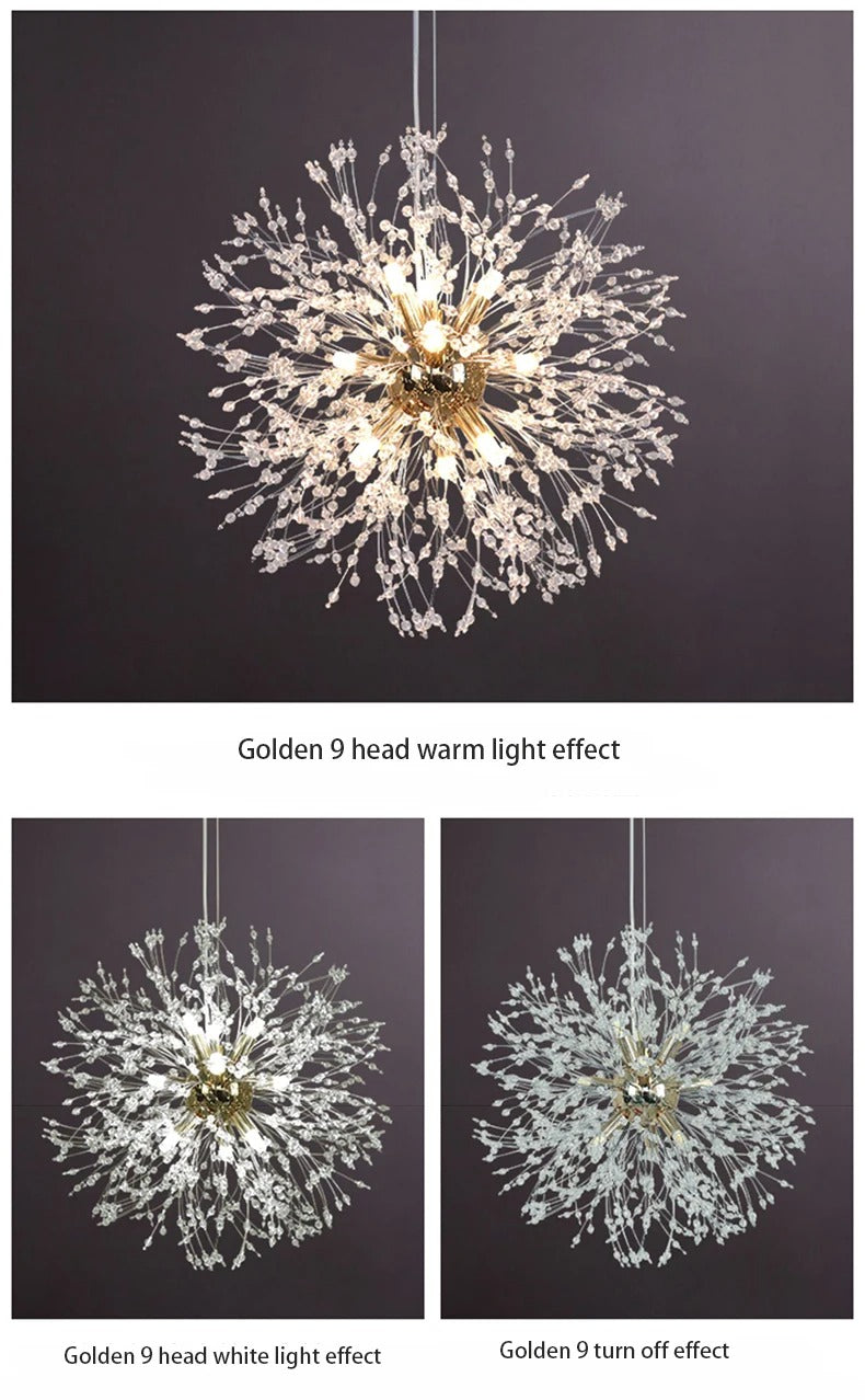 Pissenlit - Suspension Cristal Moderne LED