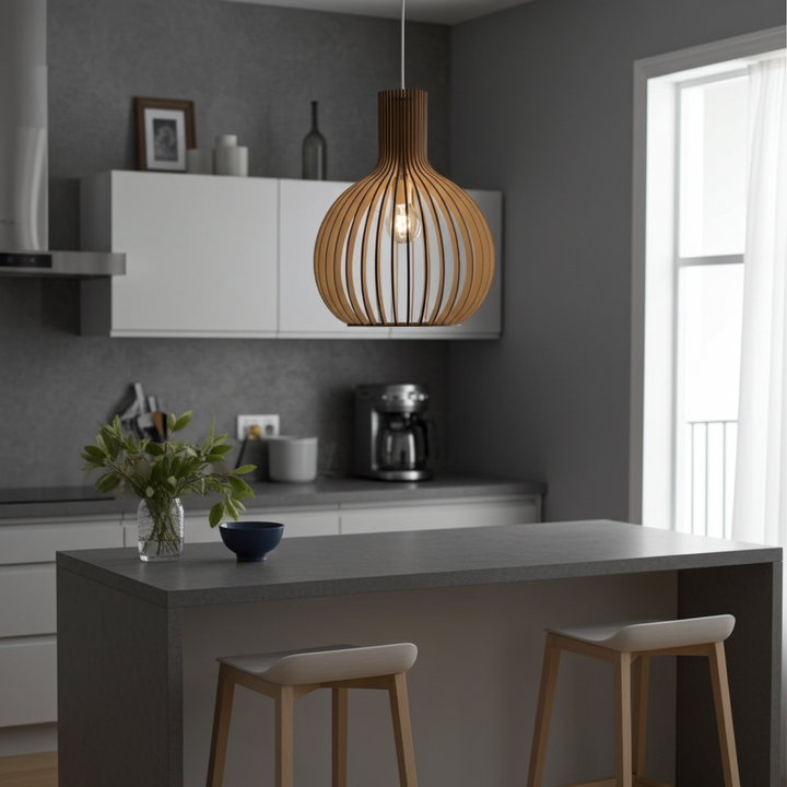 Wagner - Suspension Cage en Bois Style Campagne