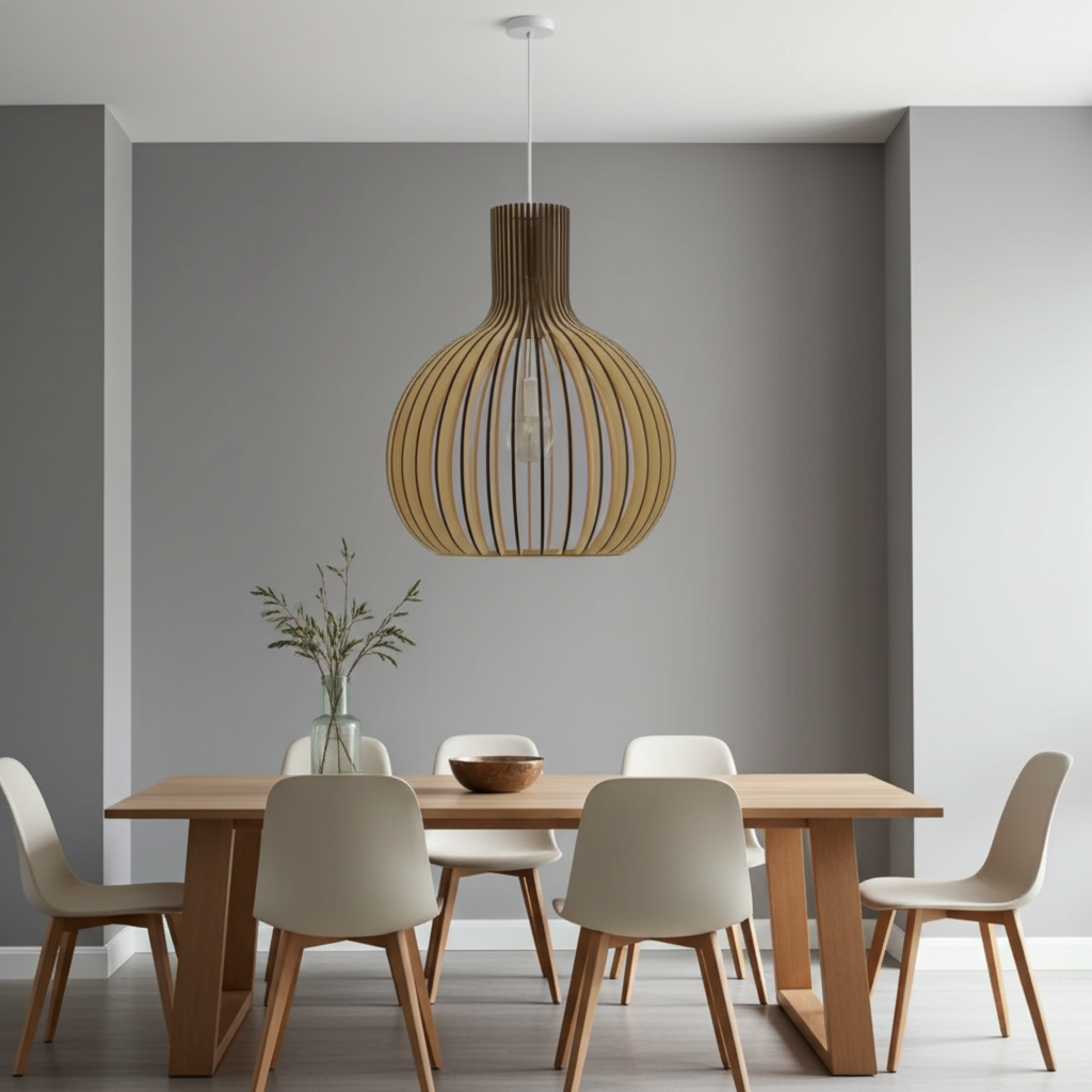 Wagner - Suspension Cage en Bois Style Campagne