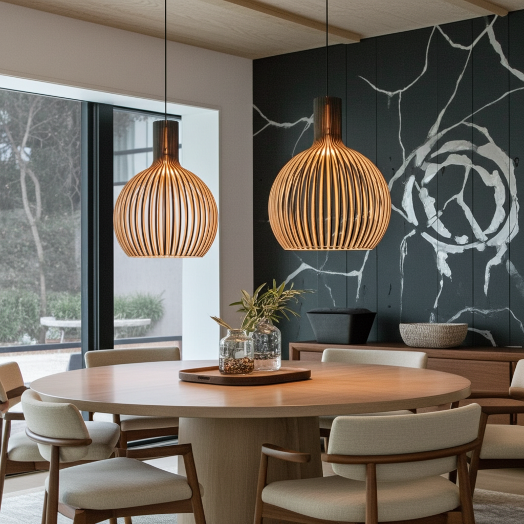 Wagner - Suspension Cage en Bois Style Campagne