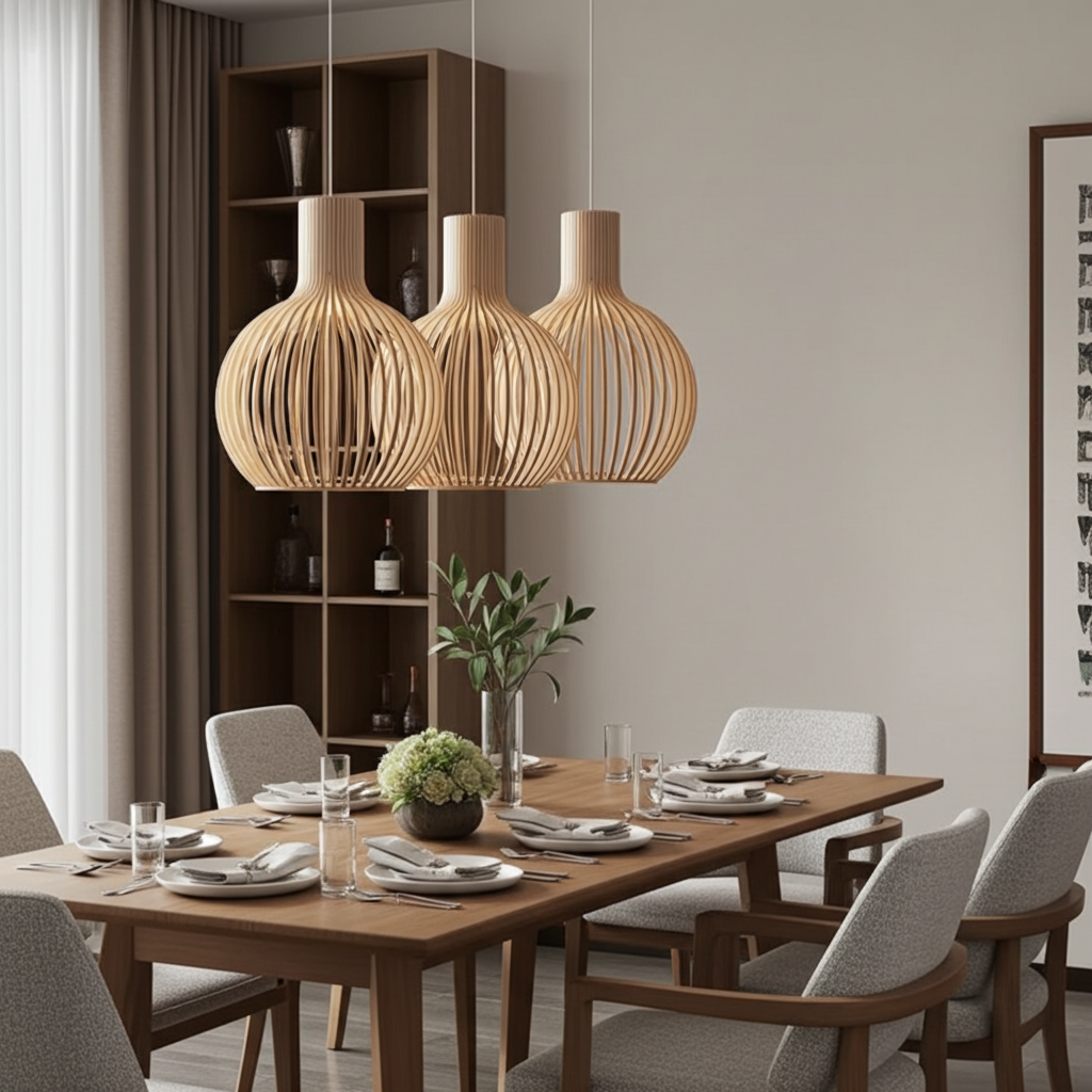 Wagner - Suspension Cage en Bois Style Campagne