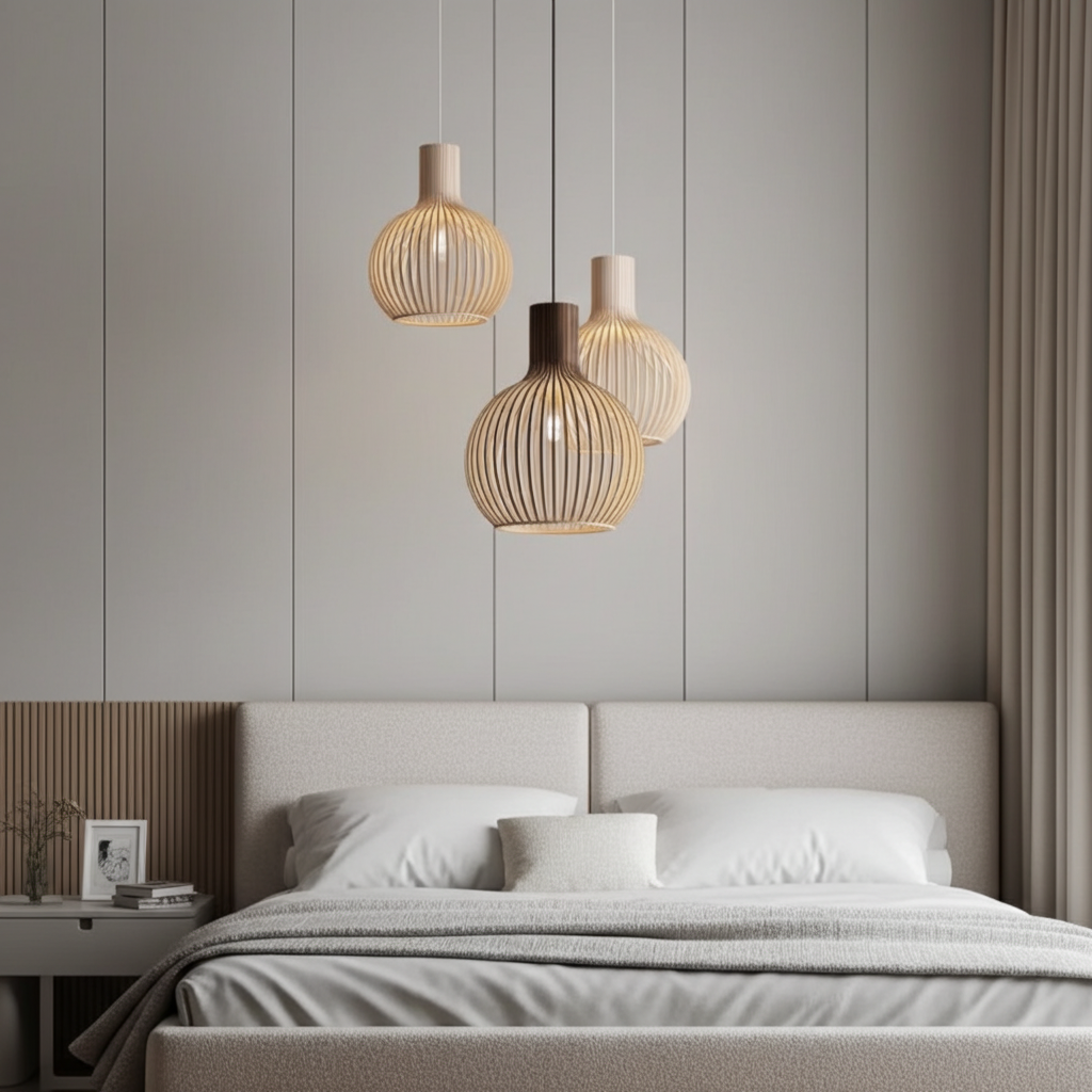 Wagner - Suspension Cage en Bois Style Campagne