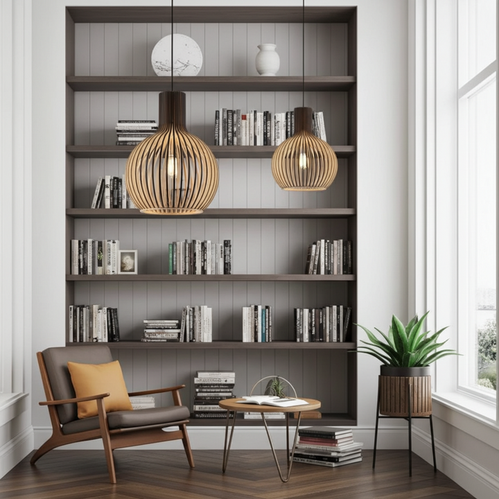 Wagner - Suspension Cage en Bois Style Campagne
