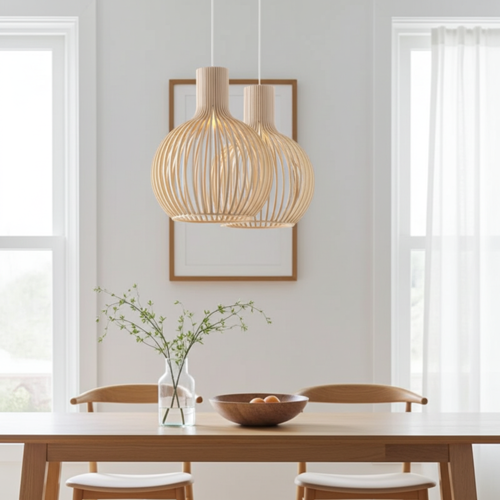Wagner - Suspension Cage en Bois Style Campagne