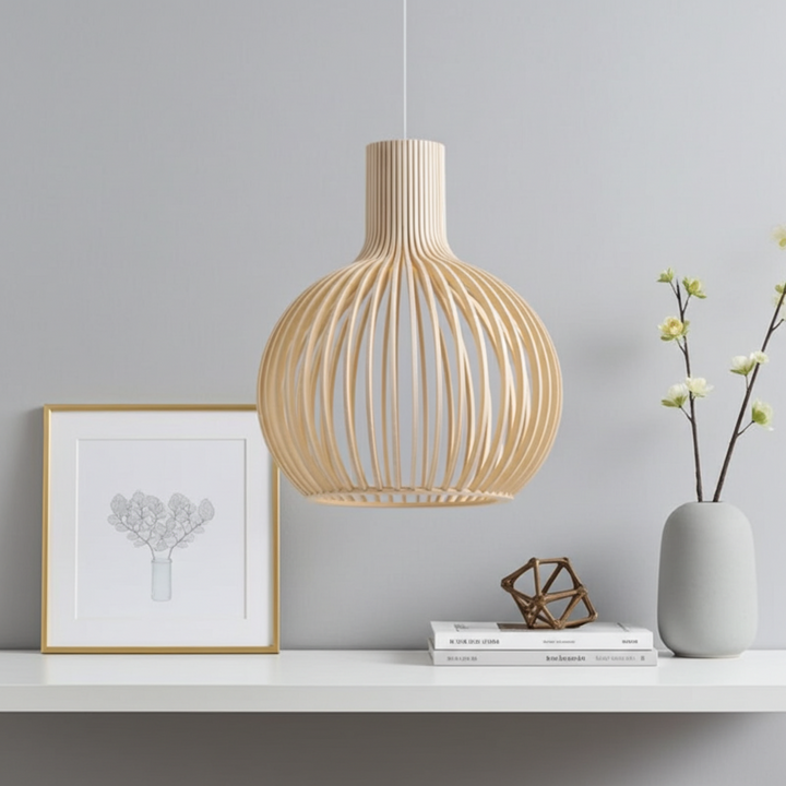 Wagner - Suspension Cage en Bois Style Campagne