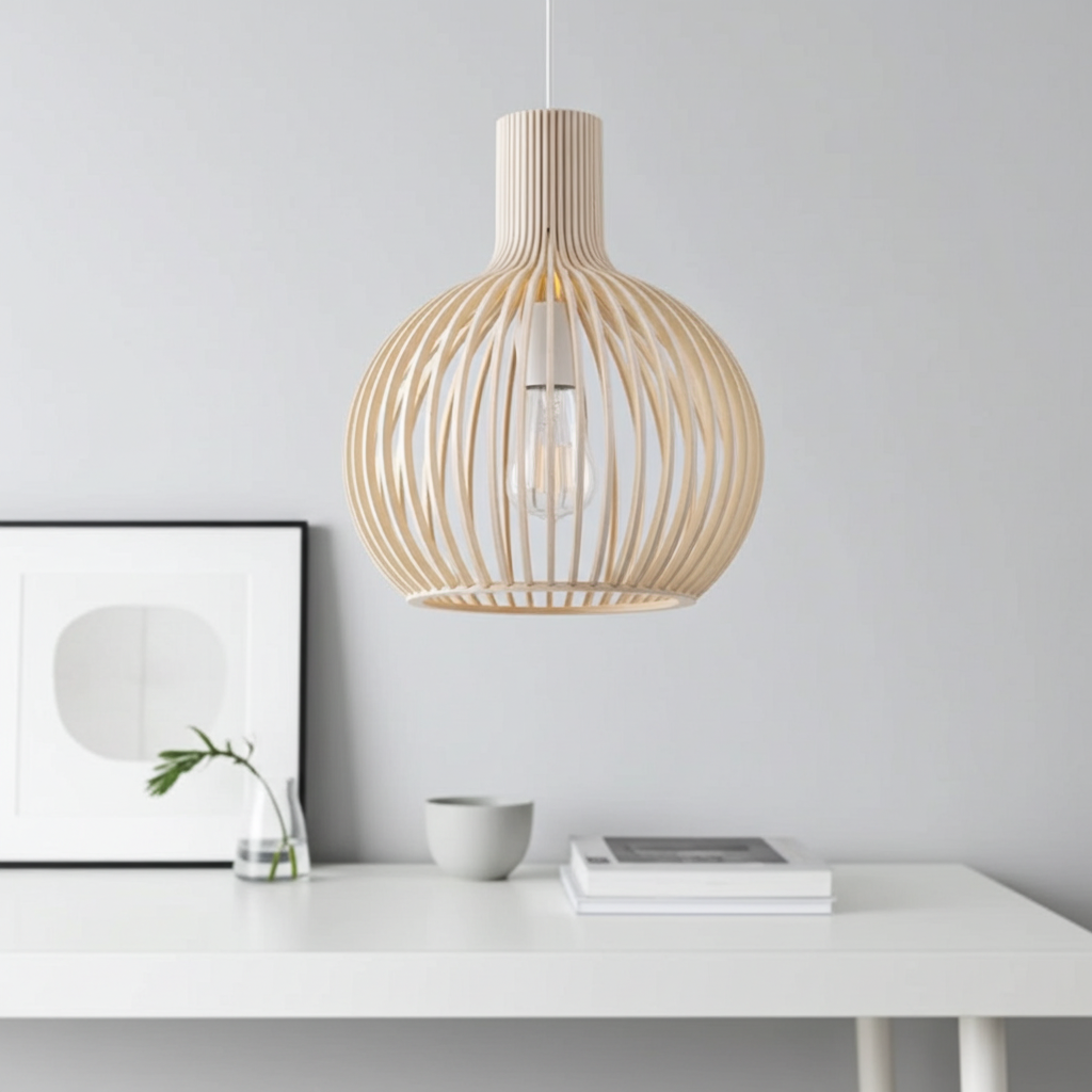 Wagner - Suspension Cage en Bois Style Campagne