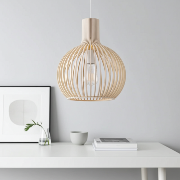 Wagner - Suspension Cage en Bois Style Campagne