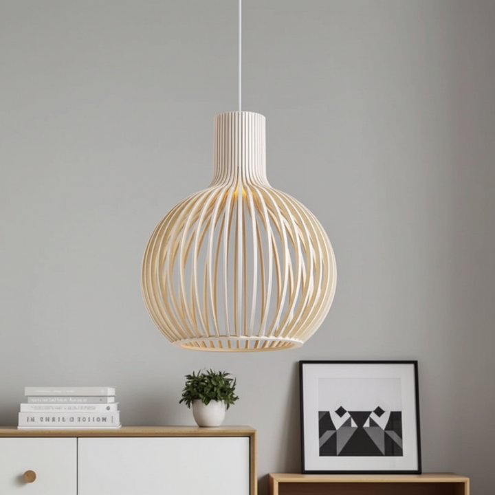 Wagner - Suspension Cage en Bois Style Campagne