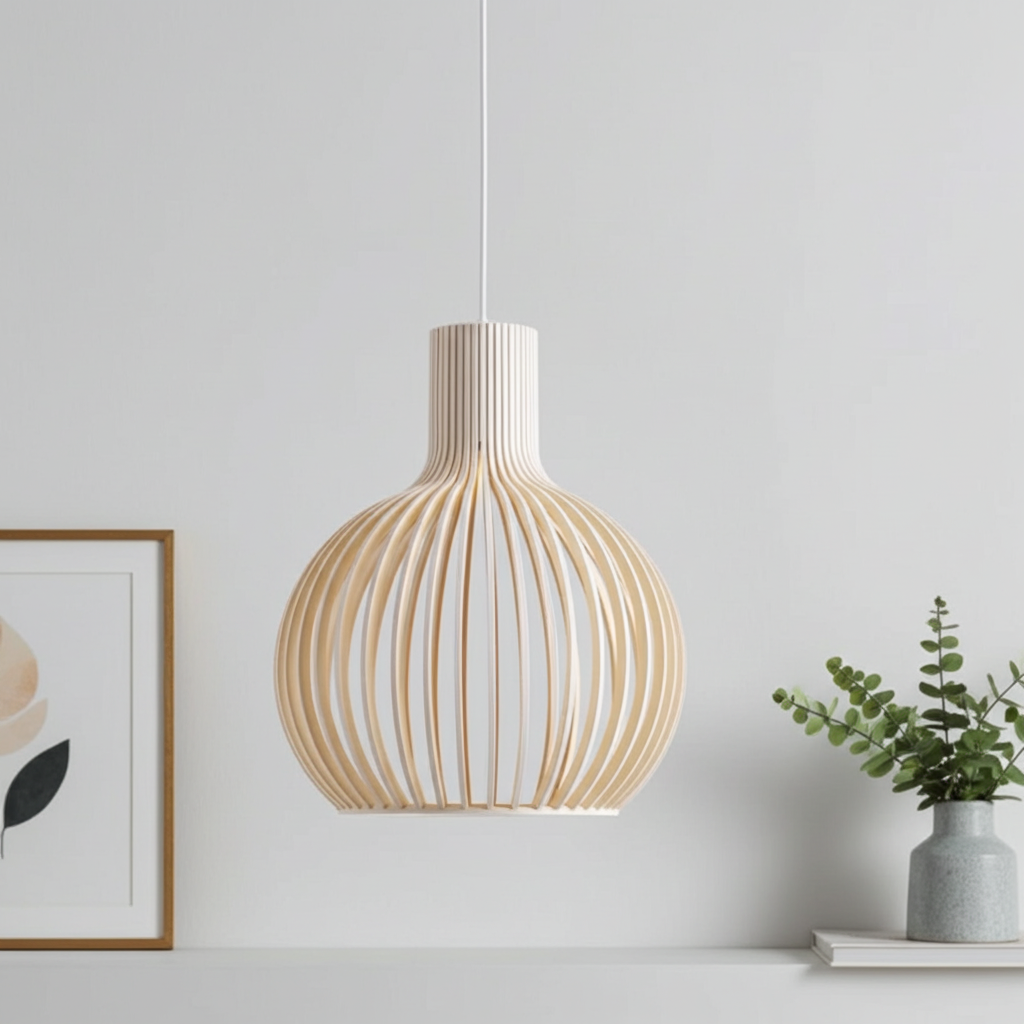 Wagner - Suspension Cage en Bois Style Campagne
