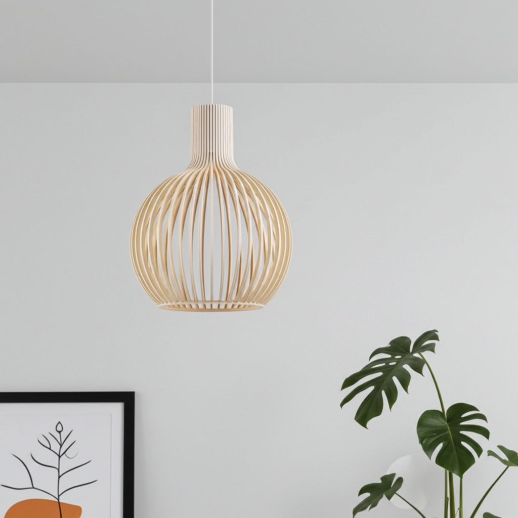 Wagner - Suspension Cage en Bois Style Campagne